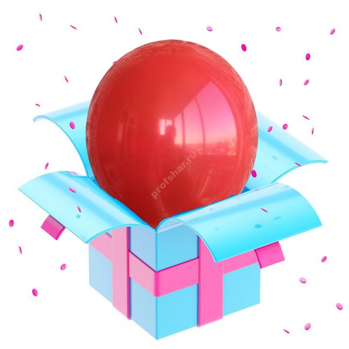 Шар латексный цвет красный