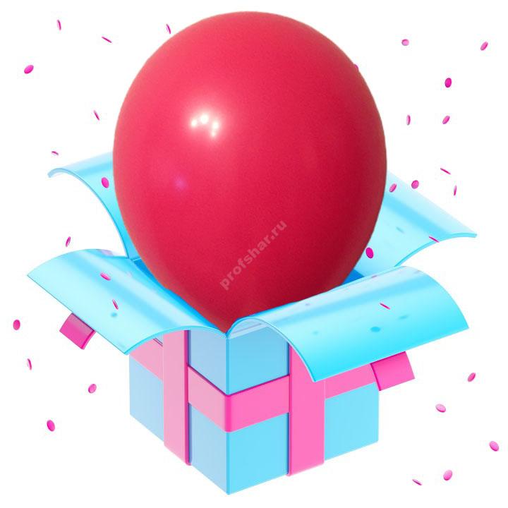 Шар латексный цвет малиновый