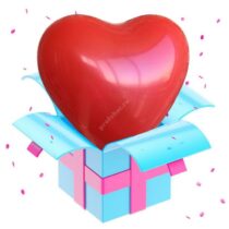 сердце красное