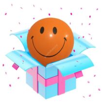 Смайлик оранжевый 12