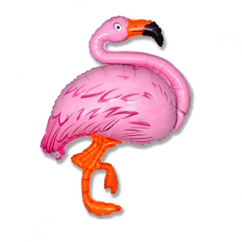 Фольгированный шар «розовый фламинго»