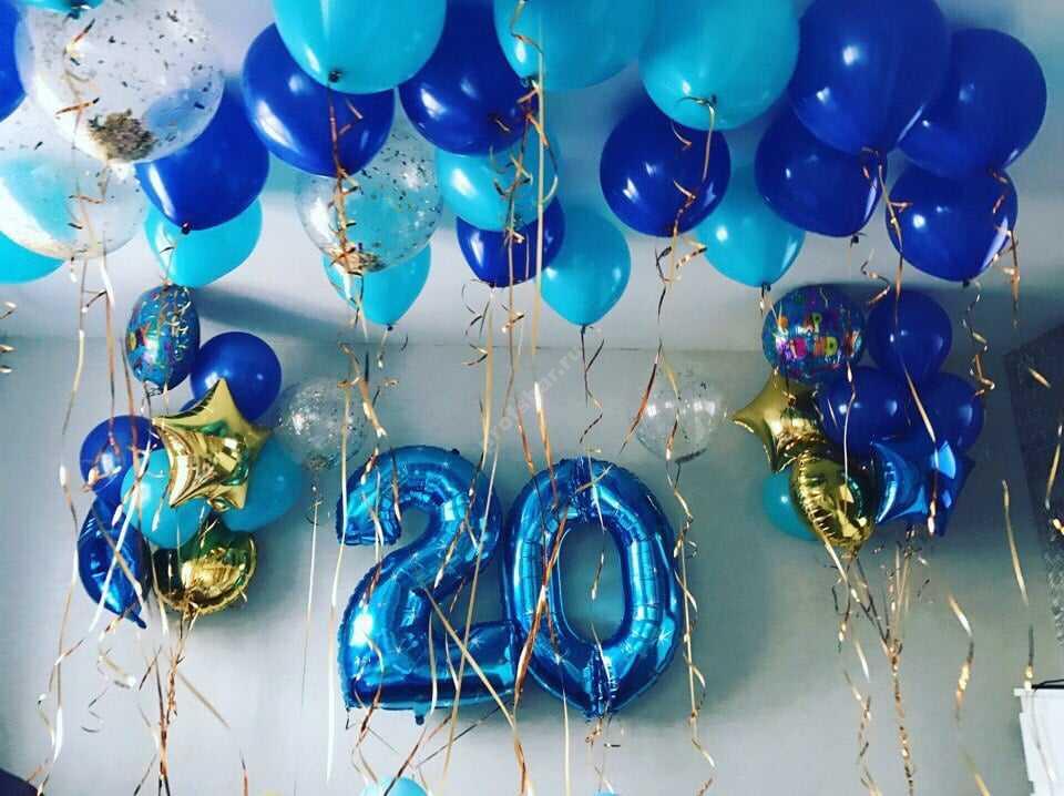 Композиция из шаров 120( на 20 лет)